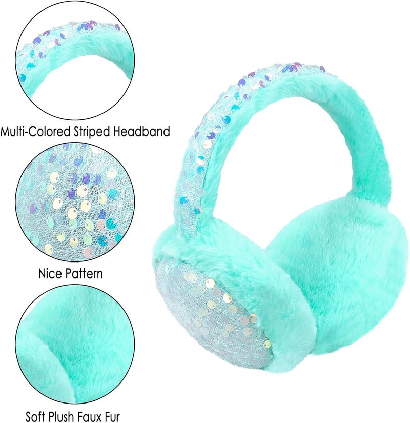 BUTITNOW Kids Knit Earmuffs Soft Plush Comfortable Winter Outdoor Ear Warmers for Boys Girls Age 4-16 Years - Image 2